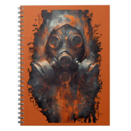 Post Apocalyptic Gas Mask Toxic Grunge  Notizblock