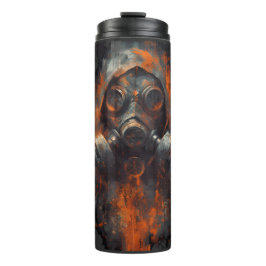 Post Apocalyptic Gas Mask Toxic Grunge  Thermosbecher
