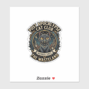 Post Apokalypse Katze Katze Vater Geschenk Idee -  Aufkleber
