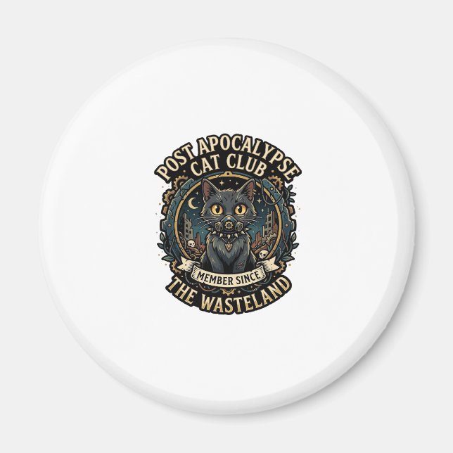 Post Apokalypse Katze Katze Vater Geschenk Idee -  Magnet (Vorne)