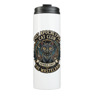 Post Apokalypse Katze Katzen Papa Geschenk Idee - Thermosbecher