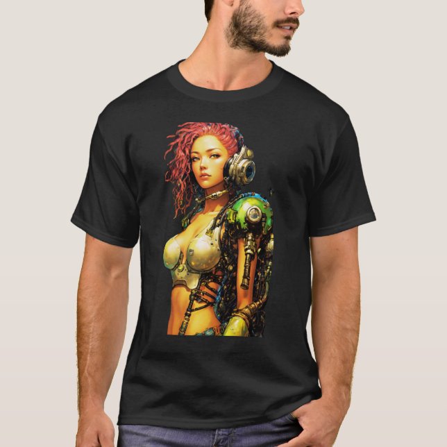 Post-apokalyptisches Cyborg T-Shirt (Vorderseite)