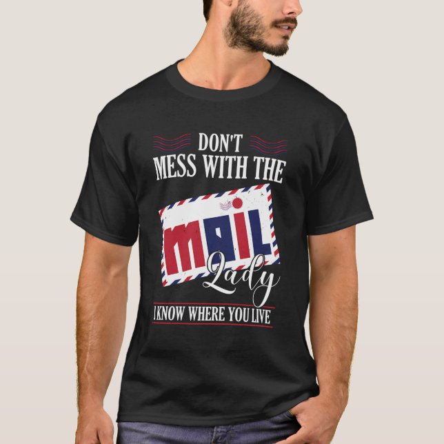 Post-Büroangestellte betrügen keine Lady T-Shirt (Vorderseite)