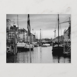Post Card aus Nyhvn in Kopenhagen, Dänemark Postkarte