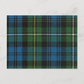 Post Card Campbell Argyll Altes Tartan Print Postkarte