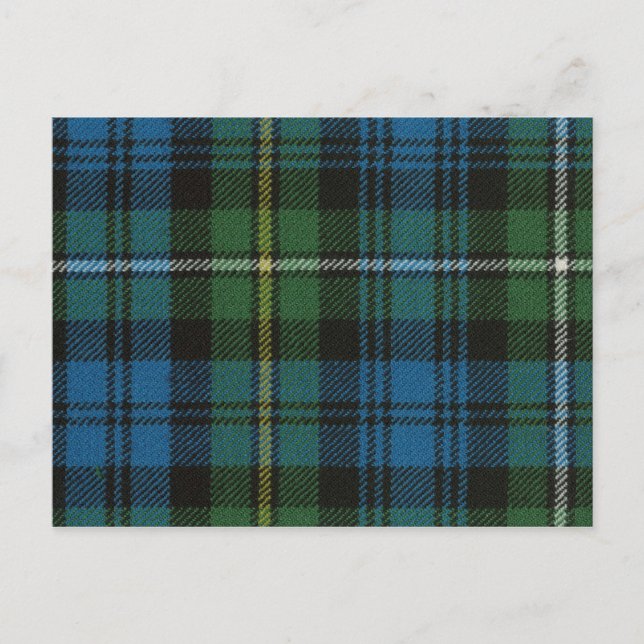 Post Card Campbell Argyll Altes Tartan Print Postkarte (Vorderseite)