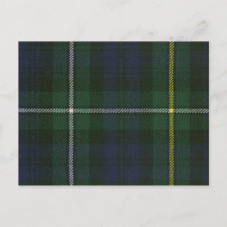 Post Card Campbell Argyll Moderne Tartan Print Postkarte