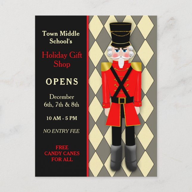 Post Card, Christmas Nutcracker, jedes Ereignis Postkarte (Vorderseite)