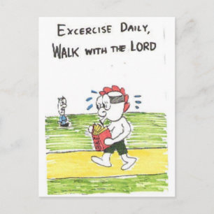 Post Card - Funny Church - Schilder Postkarte