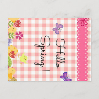 Post Card-Hello Spring! Postkarte