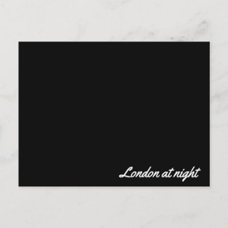 Post card London at night Postkarte