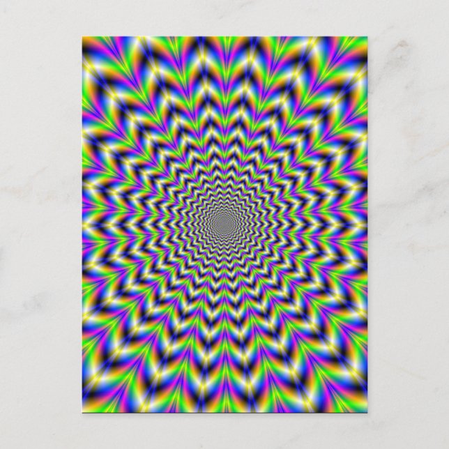 Post Card Psychedelic Star Postkarte (Vorderseite)