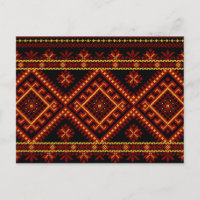 Post Card Ukraan Cross Stitch Embroidery