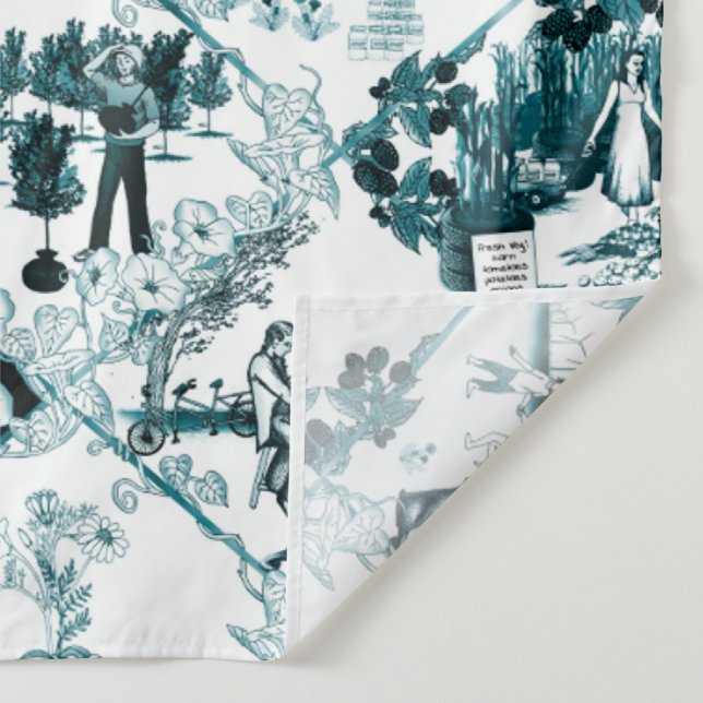 Post Collapse Toil - Toile de Jouy von Aleta Wandteppich (Detail)