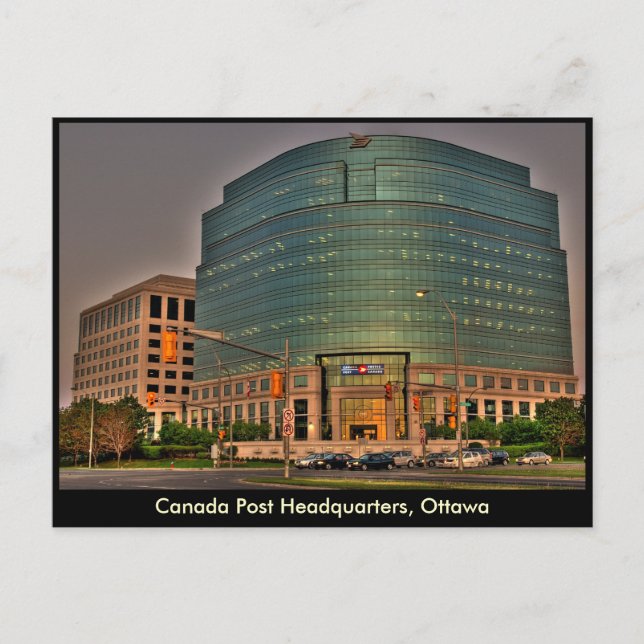 Post-Hauptquartier in Kanada Postkarte (Vorderseite)