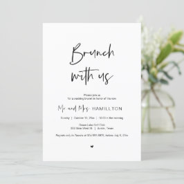 Post Hochzeit Brunch, Brunch mit den Neuvermählten Einladung