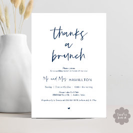 Post Hochzeit Brunch, Dank einer Brunch-Einladung Einladung