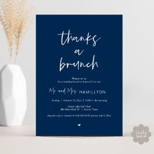 Post Hochzeit Brunch, Dank einer Brunch-Einladung Einladung