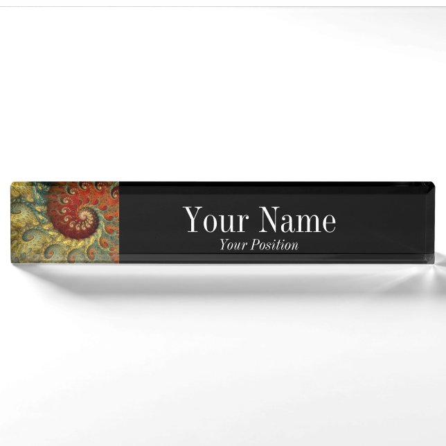 "Post-Impressionismus-" personalisiertes Namensplakette (Vorderseite)