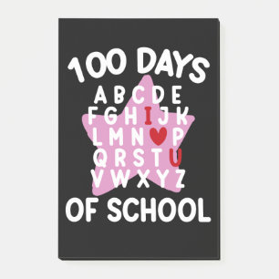 Post-it® 100 jours d'école Alphabet 100ème jour Enseignant 