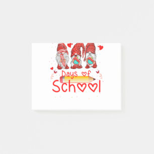 Post-it® 100 Jours D'école Gnomes Mignons Apprentissage Vir