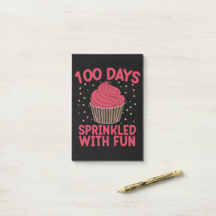 Post-it® 100 Jours Parsemés De Fun Cupcake Écolière 
