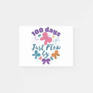 Post-it® 100e Jour de l'école Papillon 100 jours volés par