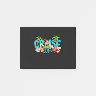 Post-it® 2023 Cruise Life Famille Vacation Beach Gnome Matc