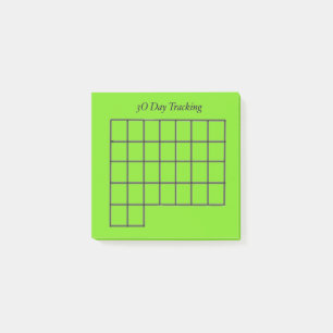 Post-it® 30 jours Tracker Green Sticky Notes