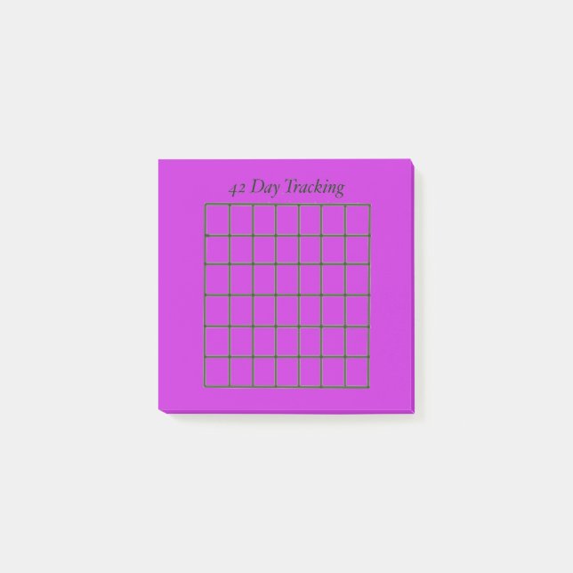 Post-it® 42 jours Tracker Purple Notes (Devant)