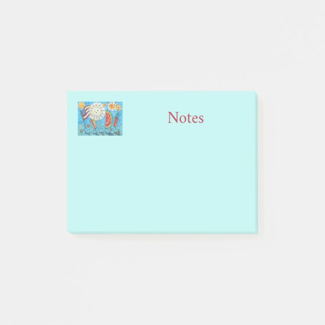 Post-it® 4 juillet GANG, PARADE & FEU EN VACANCES (Devant)