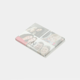 Post-it® 4 Monogrammes photo Personnaliser les notes post-i