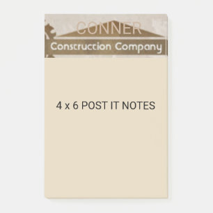 Post-it® 4 x 6 messages personnalisés
