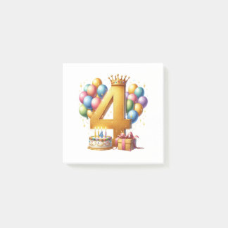 Post-it® 4ème anniversaire doré