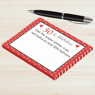 Post-it® 50 et points fabuleux frontière 50e anniversaire a