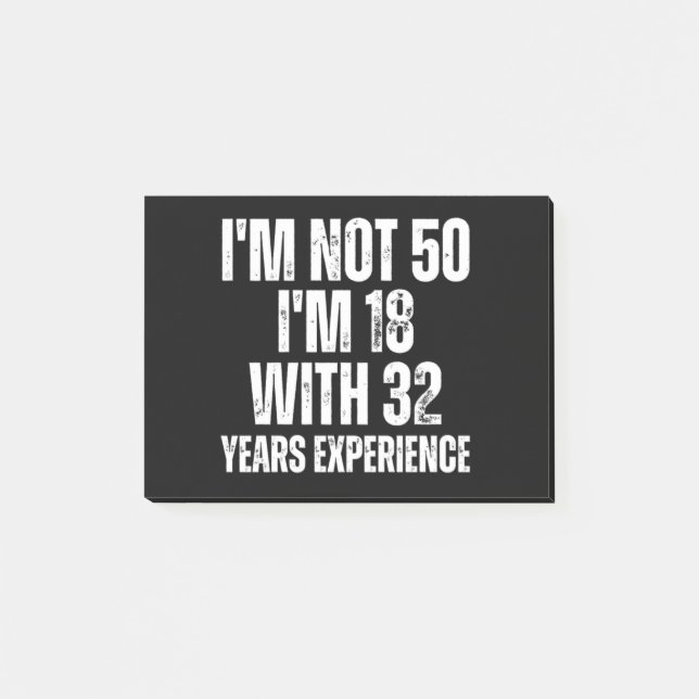 Post-it® 50E Anniversaire Drôle (Devant)