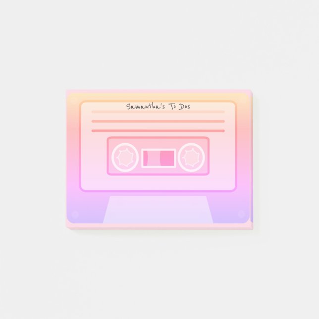 Post-it® 90's Vaporwave Aesthétique Planner Personnalisé À  (Devant)