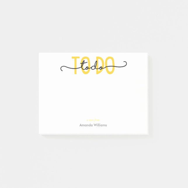 Post-it® À FAIRE - Jaune (Devant)