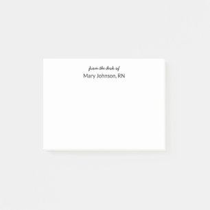 Post-it® À partir du bureau du script avec le Modèle du nom
