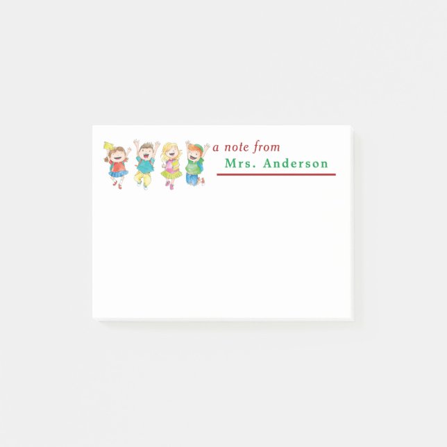 Post-it® A personnalisé une note du professeur (Devant)