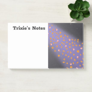 Post-it® Abstrait lune feuilles d'automne roses