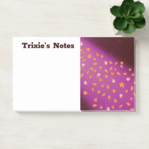 Post-it® Abstrait lune feuilles d'automne roses