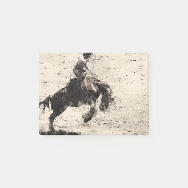 Post-it® Accrocher - Bronco Busting Champ (Devant)