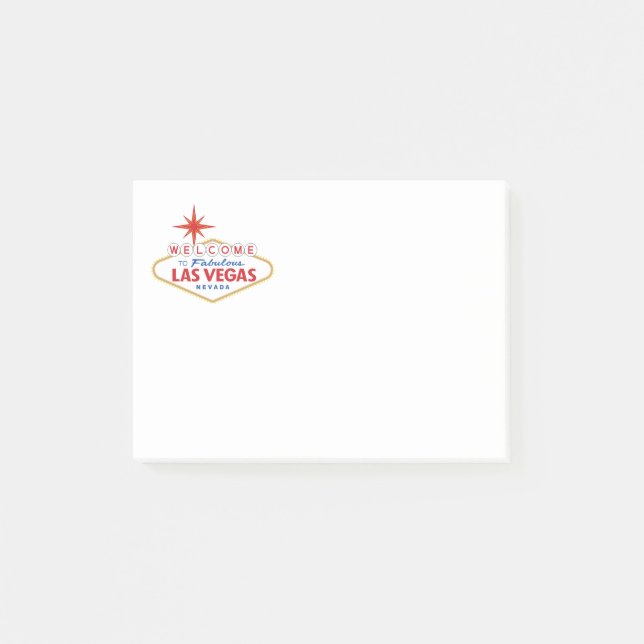 Post-it® Accueil vers Las Vegas fabuleux, Nevada (Devant)