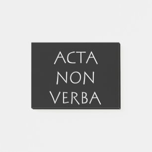 Post-it® Acta non verba