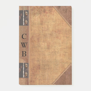 Post-it® Addison Vieux Livre Cool Monogramme