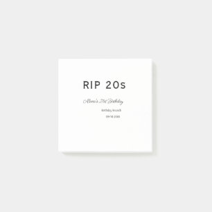 Post-it® Adieu 20 ans simple joyeux 21e anniversaire brunch