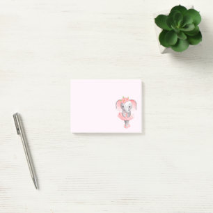 Post-it® Adorable Ballerina Elephant En Pointe