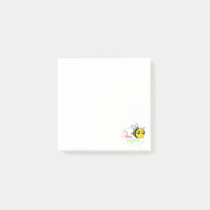 Post-it® Adorable Bumble Bee Be Positive Motivational