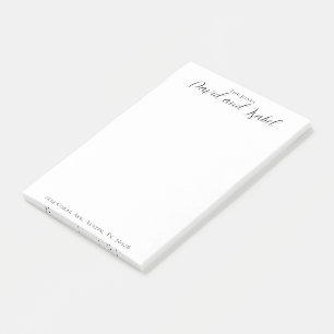 Post-it® Adresse de script de deux noms Formelle